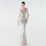Women Sequined Mermaid Evening Dress