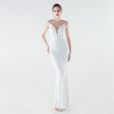 Women Sequined Mermaid Evening Dress