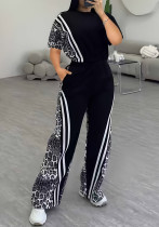 Women Autumn/Winter Casual Top and Pant Two-piece Set