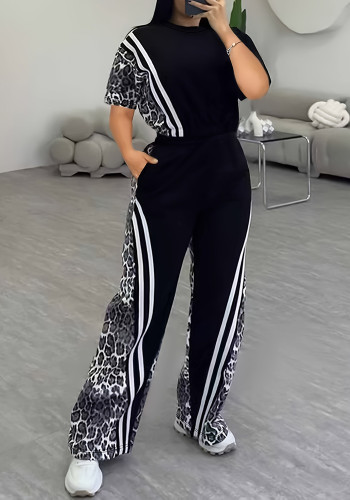 Women Autumn/Winter Casual Top and Pant Two-piece Set