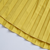 Plus Size African Women Pleated Elegant Dress