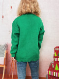 Women Autumn/Winter Christmas Patchwork Round Neck Sweater