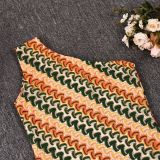 Sexy Women's Autumn & Winter Slash Shoulder Knitted  Bodycon Dress