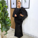 Sequin ChicFormal Party Maxi Evening Dress for Women