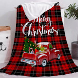Christmas Double-Sided Flannel Holiday Blanket
