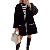Plus Size Women Long-Sleeve Coat
