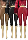 Women's Fashion Sexy Stretch Leather Shorts
