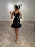 Women Halter Rhinestone Sexy Bandage Bodycon Dress
