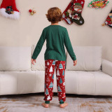 Family Christmas Homewear Reindeer Print Long Sleeve Pajamas Set