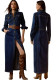 Women Long-Sleeved Maxi Dress