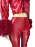 Women's Fashion Sexy Stretch Leather Shorts