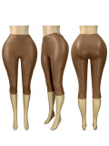 Women's Fashion Sexy Stretch Leather Shorts