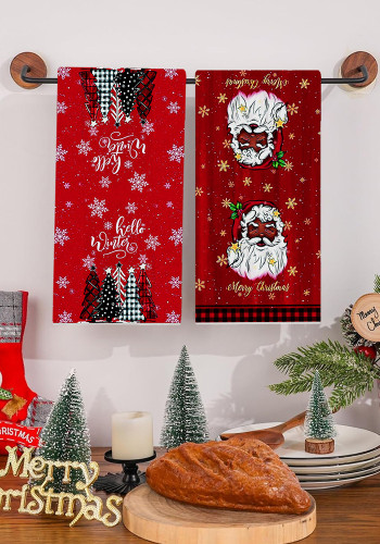 Christmas Holiday Towel Plaid Kitchen Towel