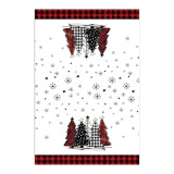 Christmas Truck Tree Plaid Print Dish Cloth Kitchen Towel