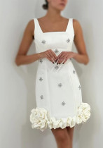 Women Halter Rhinestone Sexy Bandage Bodycon Dress