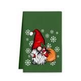 Christmas Print Dish Cloth Holiday Towel