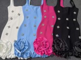 Women Halter Rhinestone Sexy Bandage Bodycon Dress