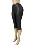 Women's Fashion Sexy Stretch Leather Shorts