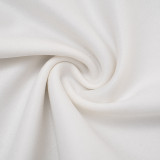 Women Autumn/Winter V-Neck Button-Up Solid Blazer Cropped Pants Two-Piece Set