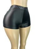 Women's Fashion Sexy Stretch Leather Shorts