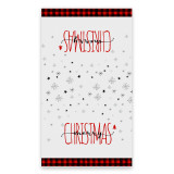 Christmas Truck Tree Plaid Print Dish Cloth Kitchen Towel