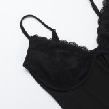 Women Lace-Up Sexy Jumpsuit