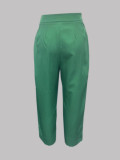 Women Irregular Long-Sleeved Top and Harem Pants Two-Piece Set