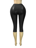 Women's Fashion Sexy Stretch Leather Shorts