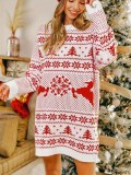 Plus Size Women Knitting Christmas Sweater