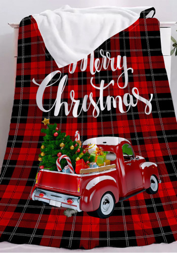 Christmas Double-Sided Flannel Holiday Blanket