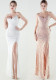 Women's Luxury Sequin Beaded Slim Waist Evening Gown