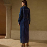 Women Long-Sleeved Maxi Dress