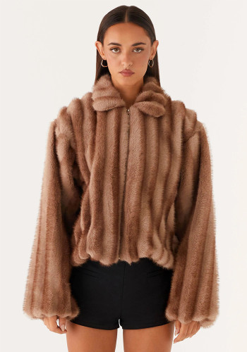 Women's Winter Faux Fur Street Style Warm Coat