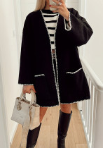 Plus Size Women Long-Sleeve Coat