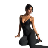Women Lace-Up Sexy Jumpsuit