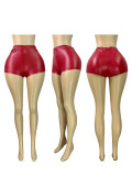 Women's Fashion Sexy Stretch Leather Shorts