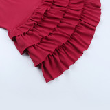 Women Autumn/Winter Long-Sleeved Strapless Off-Shoulder Dress