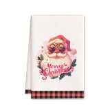 Christmas Print Dish Cloth Holiday Towel