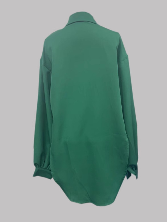 Women Irregular Long-Sleeved Top and Harem Pants Two-Piece Set