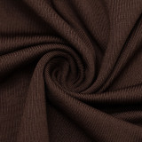 Women Autumn/Winter Asymmetrical Off-Shoulder Stacked Gathered Long-Sleeved Top and Cropped Pants Two-Piece Set