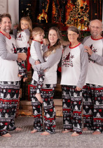 Family Christmas Homewear Print Long Sleeve Pajamas Set