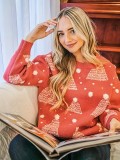Plus Size Christmas Women Knitting Sweater