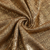 Women Autumn Sexy Slash Shoulder One-Shoulder Shiny Bodycon Dress