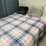Christmas Holiday Blanket Flannel Print Shawl Sofa Throw