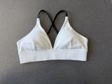 Women Adjustable Strap Color Block Yoga Bra Tank Top