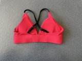 Women Adjustable Strap Color Block Yoga Bra Tank Top