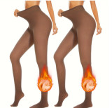 Women Autumn/Winter Fleece-Lined Basic Pantyhose