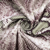 Women Autumn/Winter Elegant Sexy Sleeveless Snake Print Halter Jumpsuit