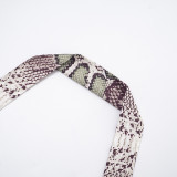 Women Autumn/Winter Elegant Sexy Sleeveless Snake Print Halter Jumpsuit