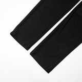 Women Autumn/Winter Off-Shoulder Sexy Furry Long Sleeve Jumpsuit